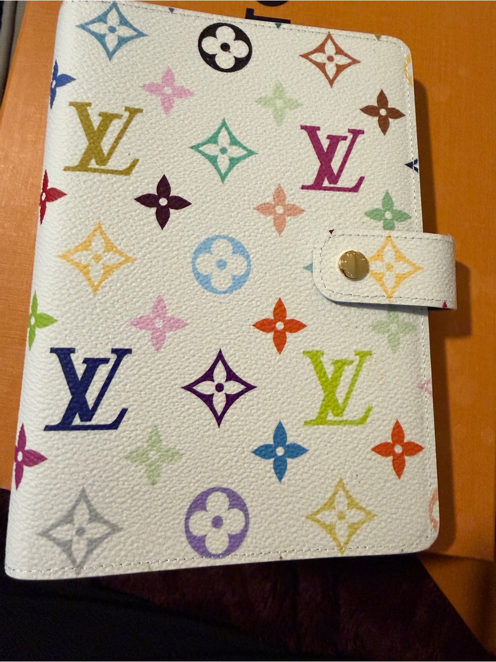 Louis Vuitton Multicolor White LV X TM agenda MM new never used